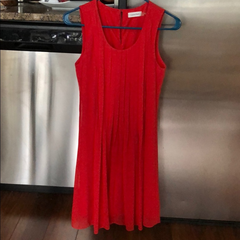 Red Calvin Klein Dress